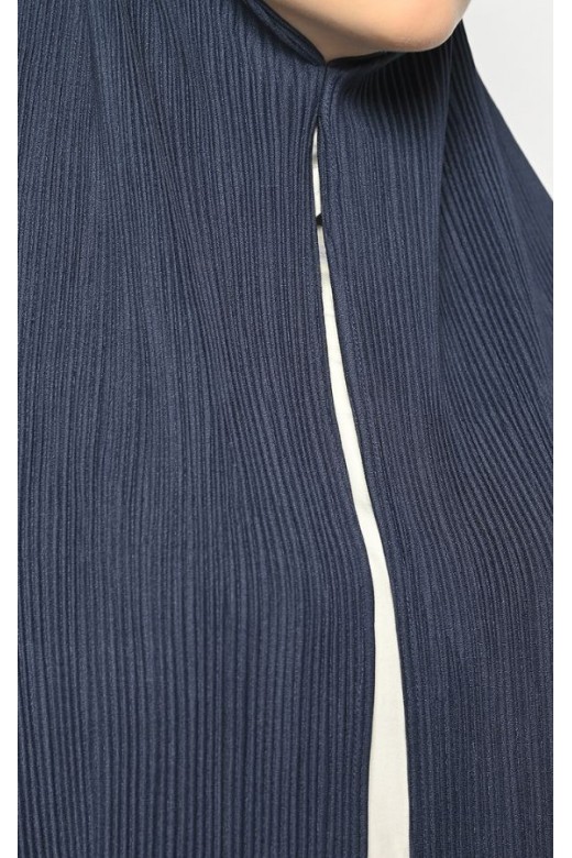 Suria Segitiga Instan Pleats Navy